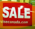 14 ft red color advertising blimp with SALE lettering