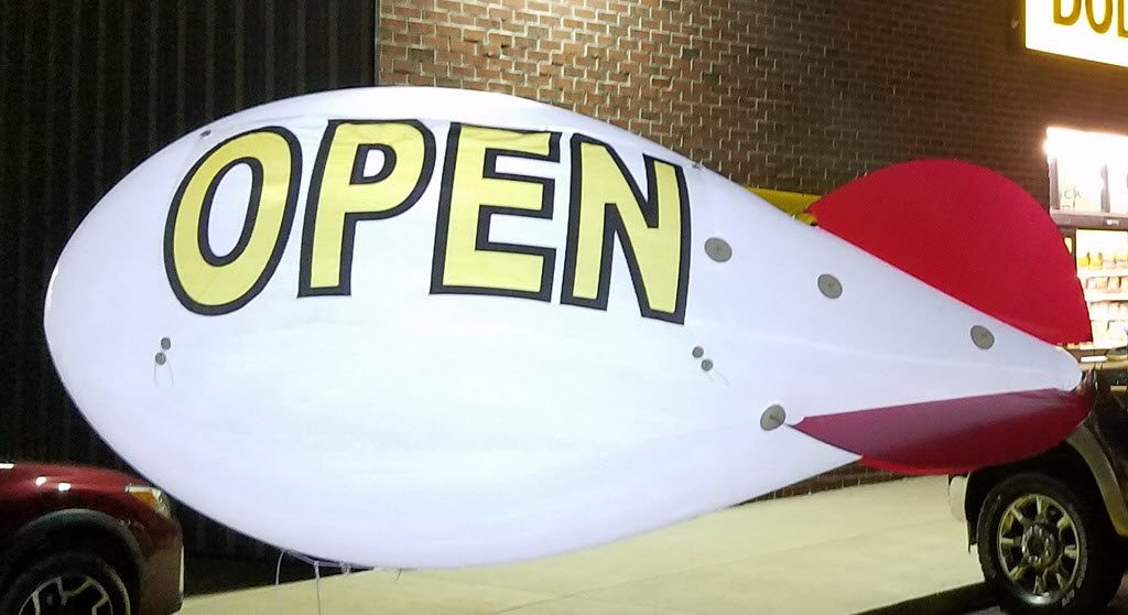 LED Light in 10ft white blimp